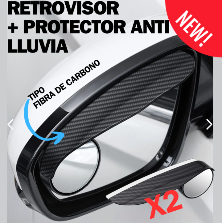 RETROVISOR 2 EN 1 UN CARBON FIBER DROPS