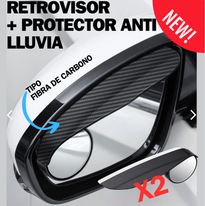 RETROVISOR 2 EN 1 UN CARBON FIBER DROPS