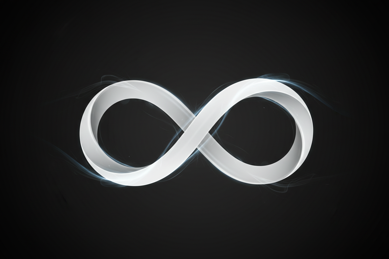 que el infinito sea blanco o haz otra cosa que este relacionado a eso a el infinito